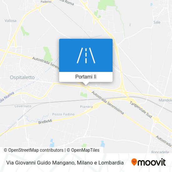 Mappa Via Giovanni Guido Mangano