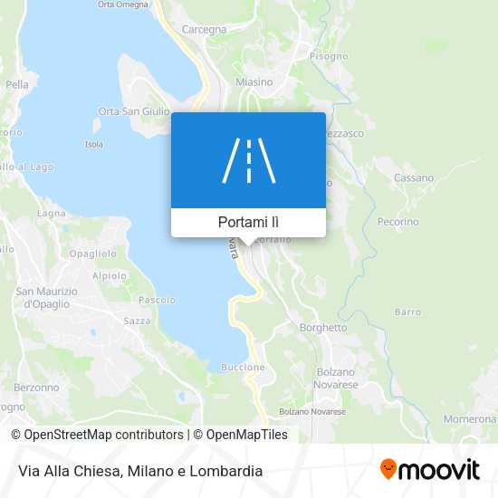 Mappa Via Alla Chiesa