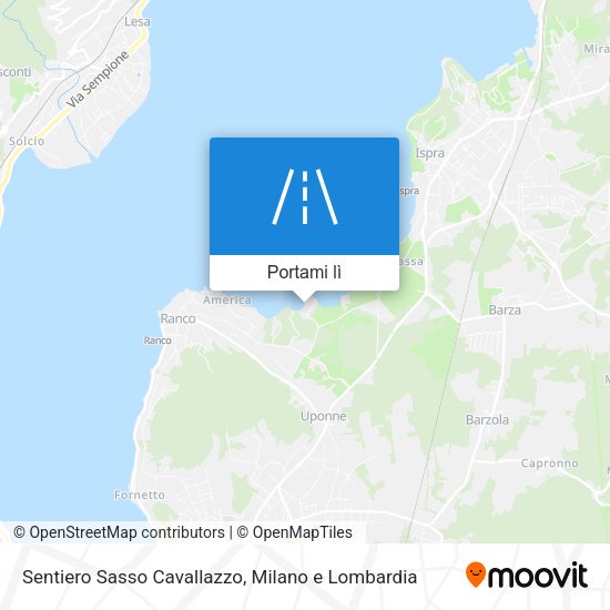 Mappa Sentiero Sasso Cavallazzo