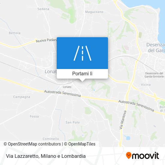 Mappa Via Lazzaretto