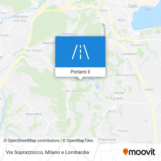 Mappa Via Soprazzocco