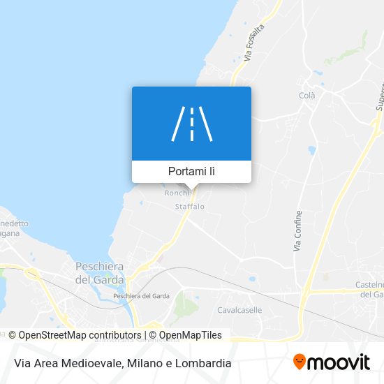 Mappa Via Area Medioevale