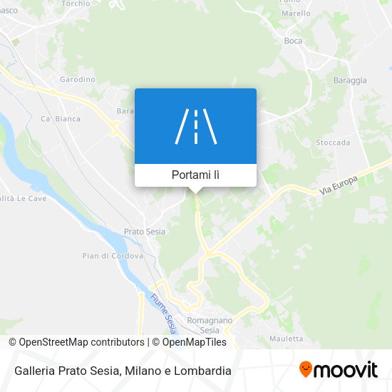 Mappa Galleria Prato Sesia