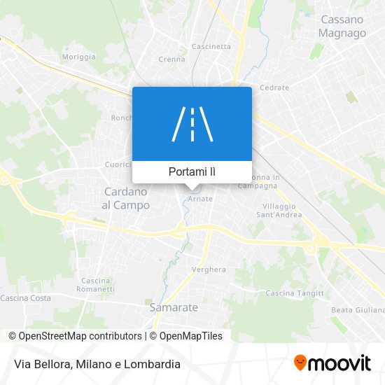 Mappa Via Bellora