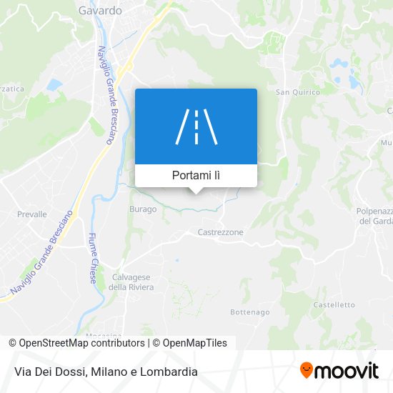 Mappa Via Dei Dossi
