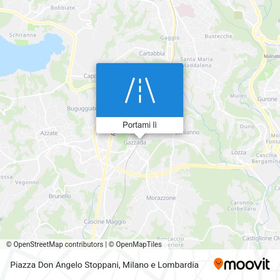 Mappa Piazza Don Angelo Stoppani