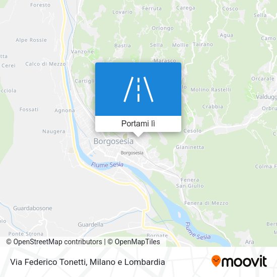 Mappa Via Federico Tonetti