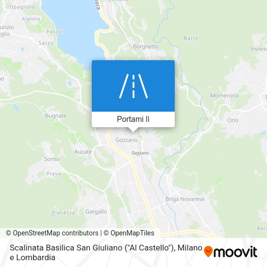 Mappa Scalinata Basilica San Giuliano ("Al Castello")