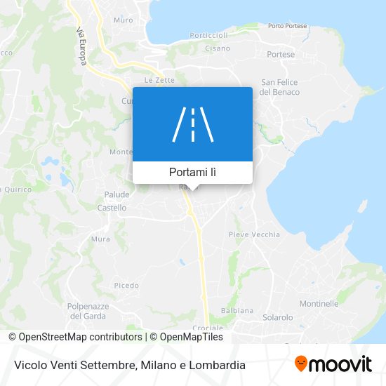 Mappa Vicolo Venti Settembre