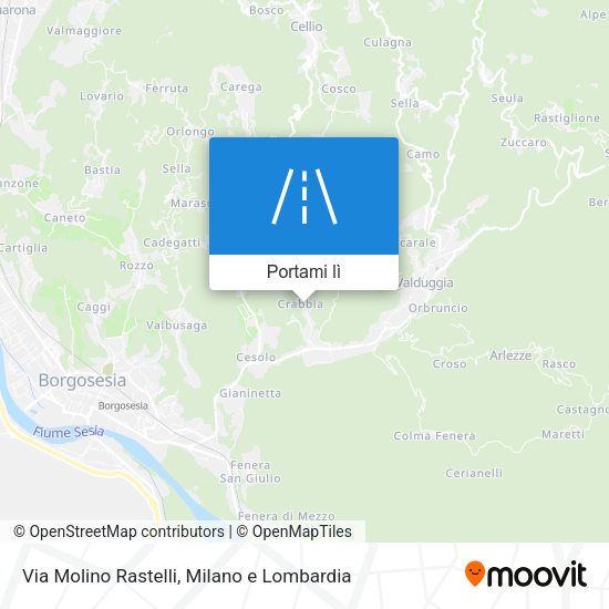 Mappa Via Molino Rastelli