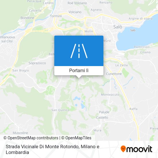 Mappa Strada Vicinale Di Monte Rotondo