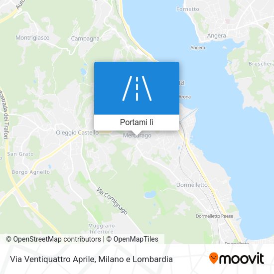 Mappa Via Ventiquattro Aprile