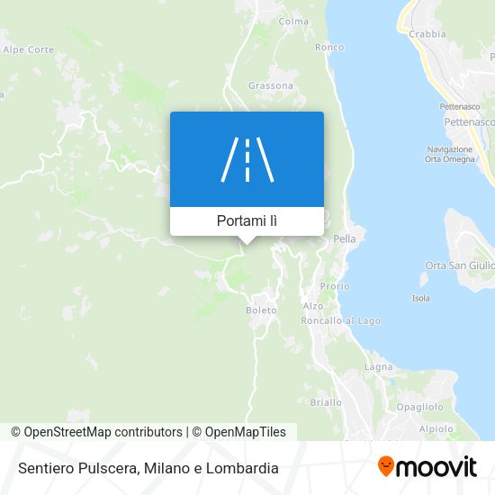 Mappa Sentiero Pulscera