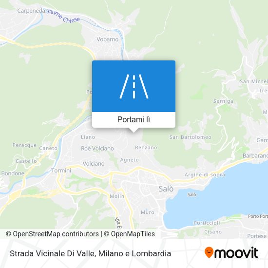 Mappa Strada Vicinale Di Valle