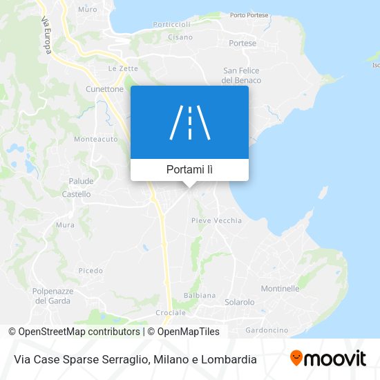 Mappa Via Case Sparse Serraglio