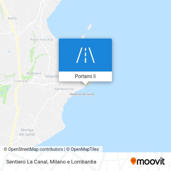 Mappa Sentiero La Canal