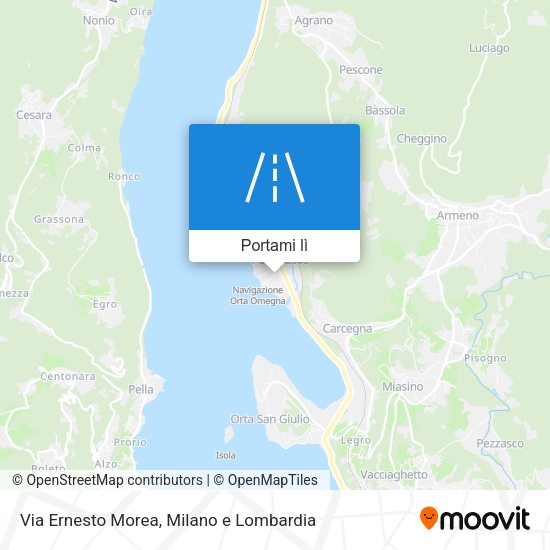 Mappa Via Ernesto Morea