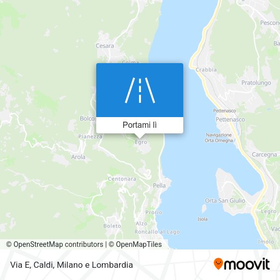 Mappa Via E, Caldi
