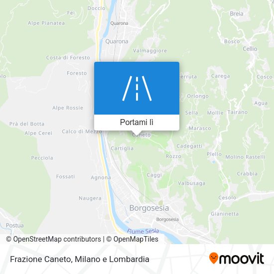 Mappa Frazione Caneto