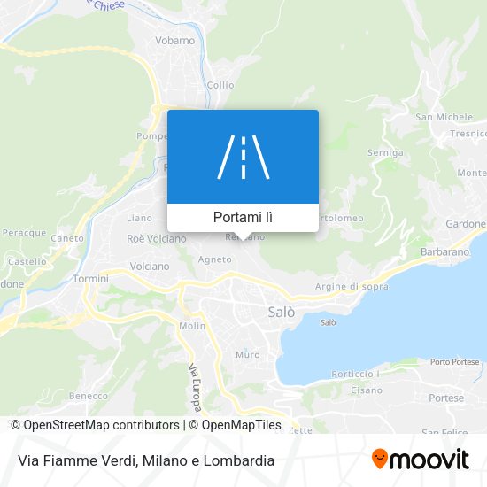 Mappa Via Fiamme Verdi