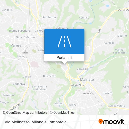 Mappa Via Molinazzo