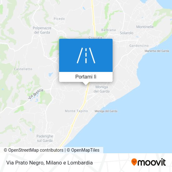 Mappa Via Prato Negro