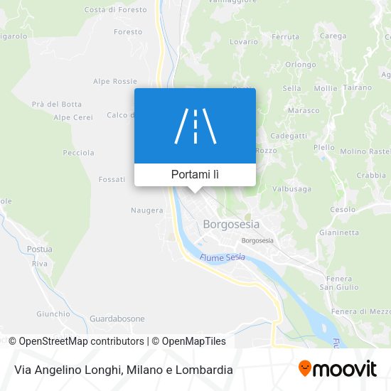 Mappa Via Angelino Longhi