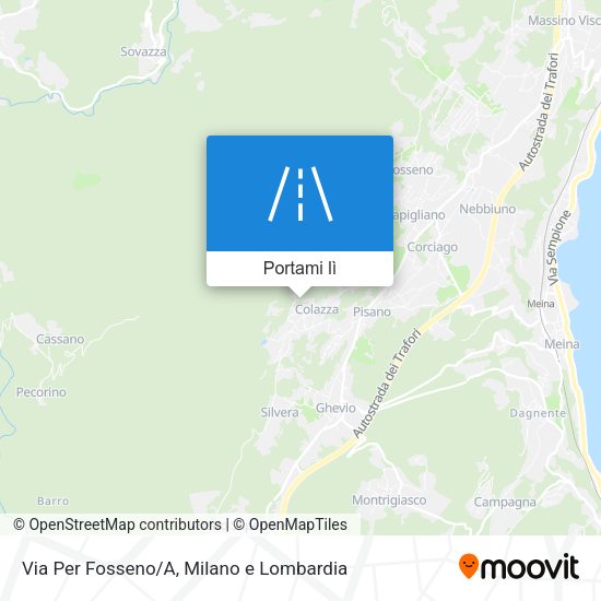 Mappa Via Per Fosseno/A