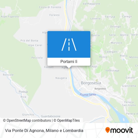 Mappa Via Ponte Di Agnona