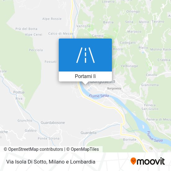 Mappa Via Isola Di Sotto