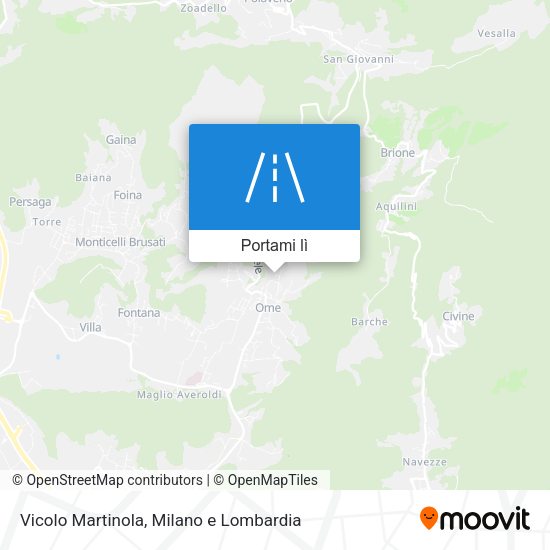 Mappa Vicolo Martinola