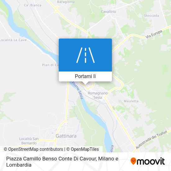 Mappa Piazza Camillo Benso Conte Di Cavour