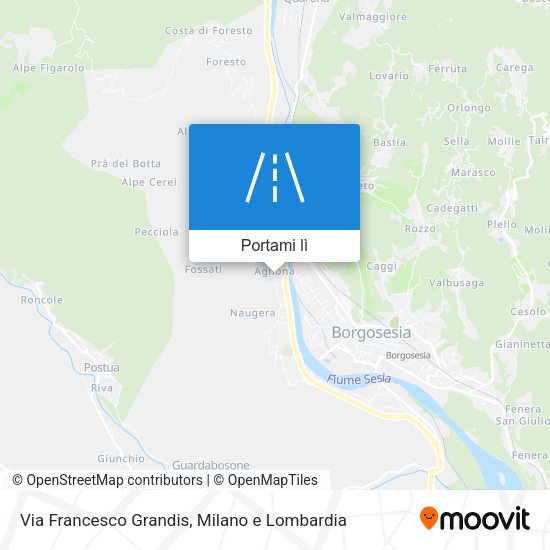 Mappa Via Francesco Grandis