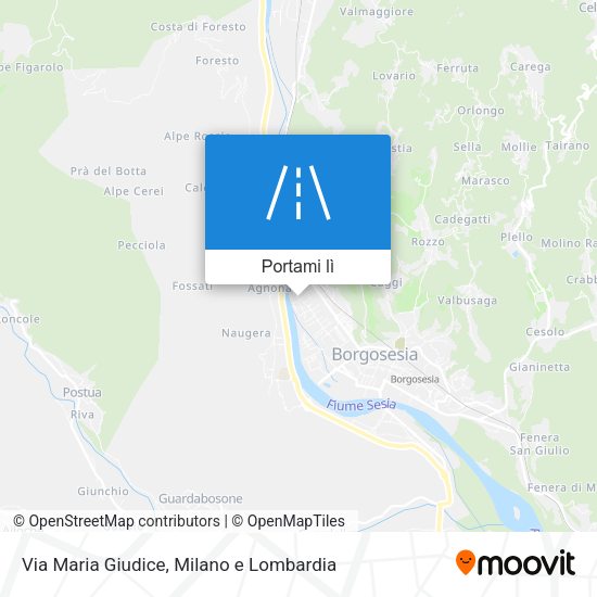 Mappa Via Maria Giudice