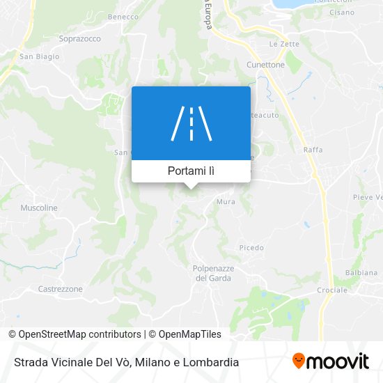 Mappa Strada Vicinale Del Vò