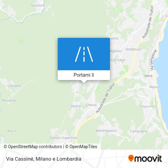 Mappa Via Cassiné