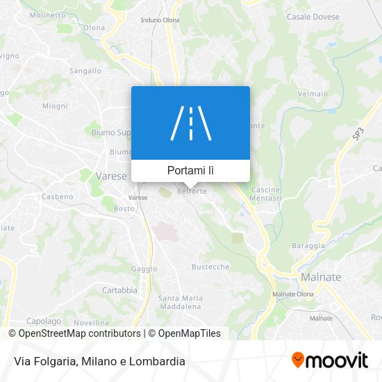 Mappa Via Folgaria