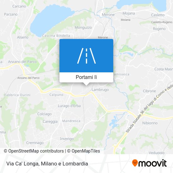Mappa Via Ca' Longa