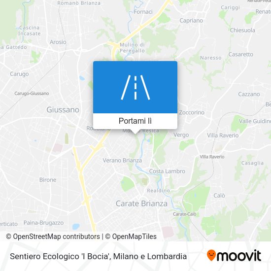 Mappa Sentiero Ecologico 'I Bocia'