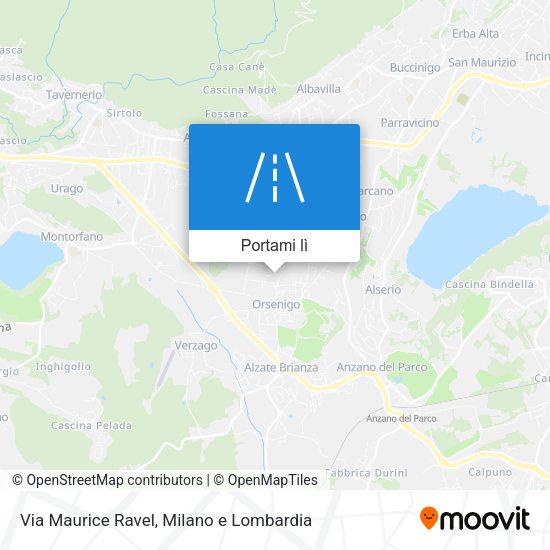 Mappa Via Maurice Ravel