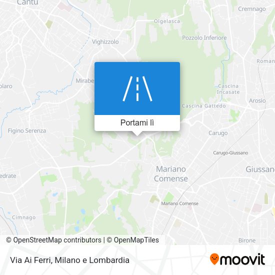 Mappa Via Ai Ferri