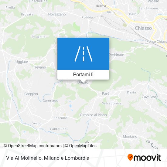 Mappa Via Al Molinello