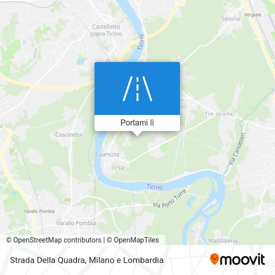 Mappa Strada Della Quadra