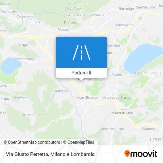 Mappa Via Giusto Perretta