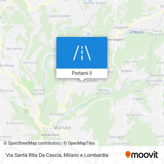Mappa Via Santa Rita Da Cascia