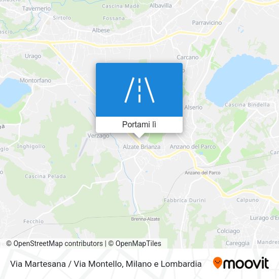 Mappa Via Martesana / Via Montello