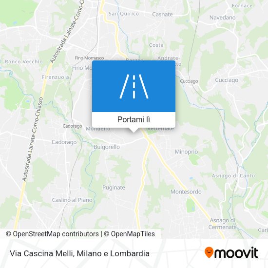 Mappa Via Cascina Melli
