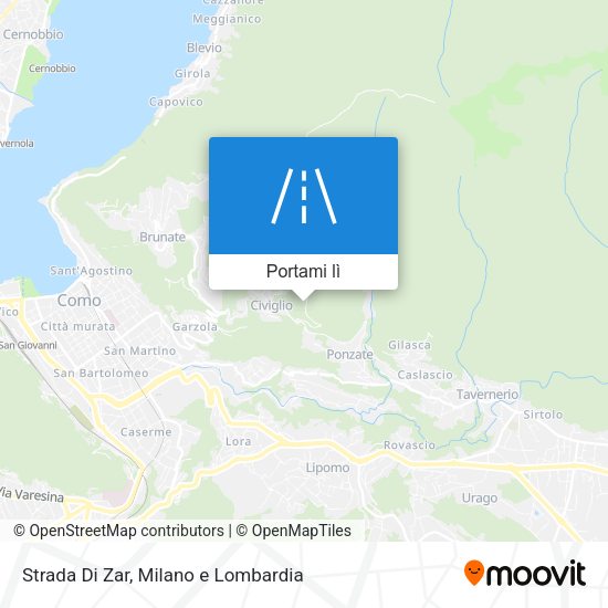 Mappa Strada Di Zar