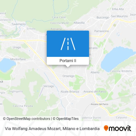 Mappa Via Wolfang Amadeus Mozart