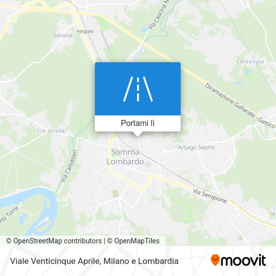 Mappa Viale Venticinque Aprile